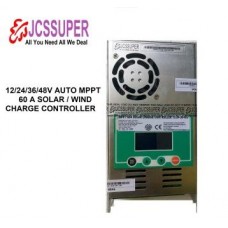 JCSSUPER MPPT Solar Wind Charge Controller 60A 12V 24V 36V 48V Lead Acid Lithium and AGM Battery Max 160v Input
